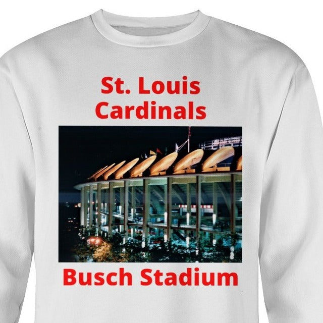St. Louis Cardinals Baseball Old Busch Stadium Crewneck Sweatshirt – The  Cosmos and Beyond