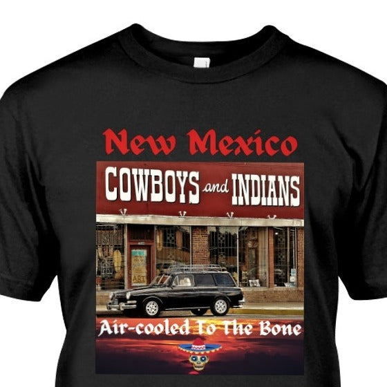 New Mexico Cowboys and Indians Air-cooled To the Bone VW t-shirt – The  Cosmos and Beyond