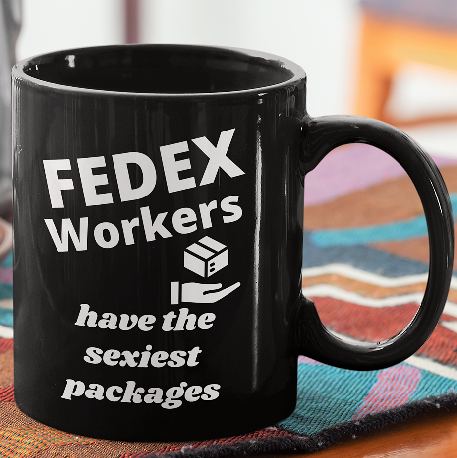 Fedex drivers, package delivery service, coffee mug gift for fedex worker, package delivery times, travel mug, fedex factory worker pay