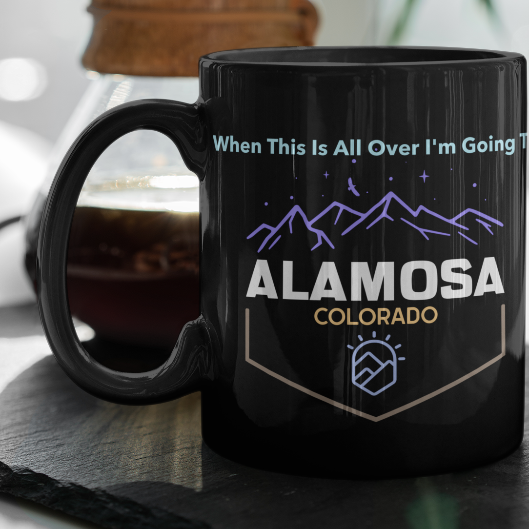 Alamosa Colorado mountains coffee mug unique gift souvenir san luis valley ski skiing