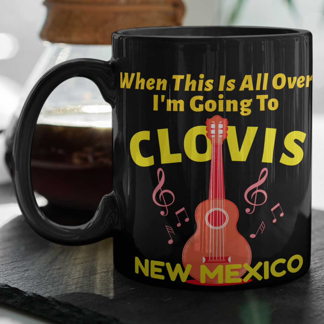 CLOVIS NEW MEXICO coffee mug guitar music great gift buddy holly