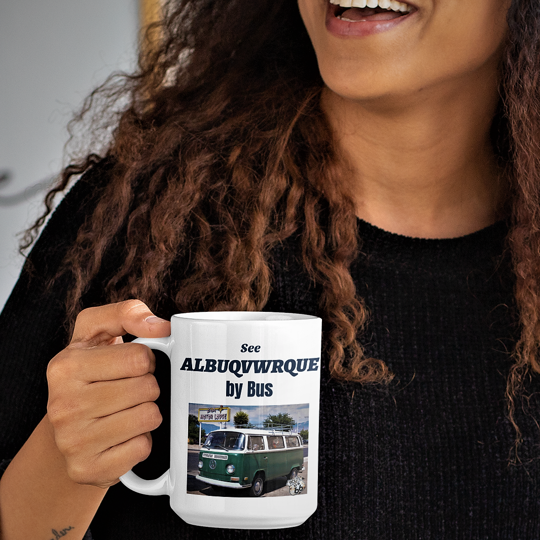 VW Volkswagen Bus van coffee mug albuqvwrque albuquerque nm new mexico