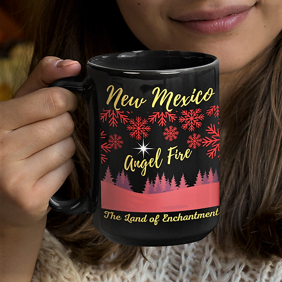 Angel Fire New Mexico The Land of Enchantment ski resort coffee mug
