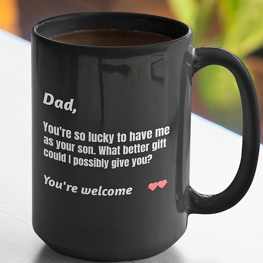 christmas gift for dad from son, coffee mug for dad, coffee lover