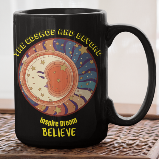 inspirational coffee mug the cosmos moon space unique gift