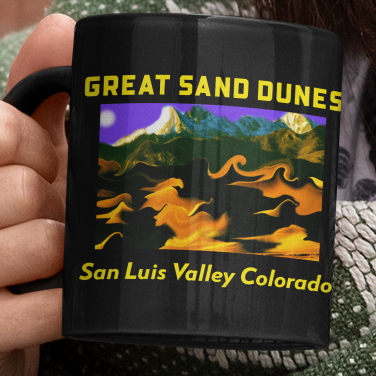 Colorado coffee mug great sand dunes souvenir alamosa art gift