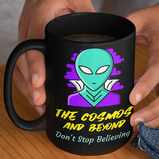 UFO coffee mug alien the cosmos and beyond inspirational