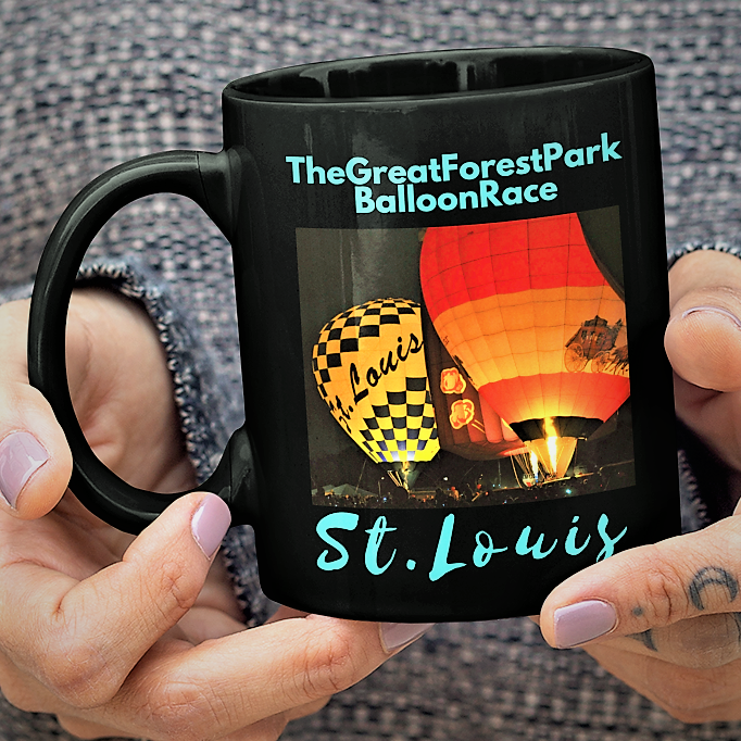 The Great Forest Park Balloon Race - St. Louis Coffee Mug - Hot Air Balloons