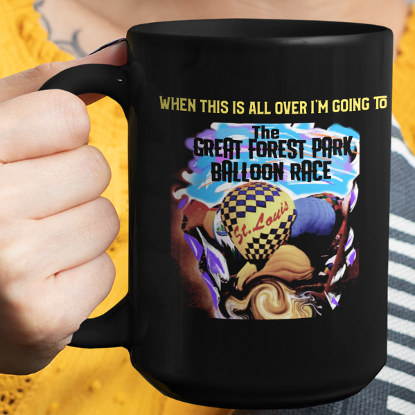 The Great Forest Park Balloon Race coffee mug St. Louis MO