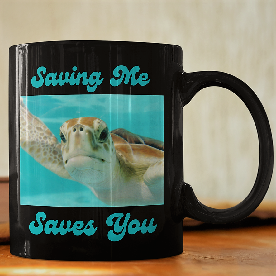 save the earth turtle mug