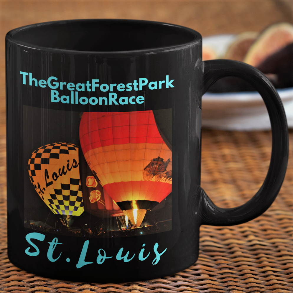 The Great Forest Park Balloon Race - St. Louis Coffee Mug - Hot Air Balloons