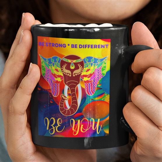 elephant lovers gift coffee mug, Christmas gift, inspirational gift