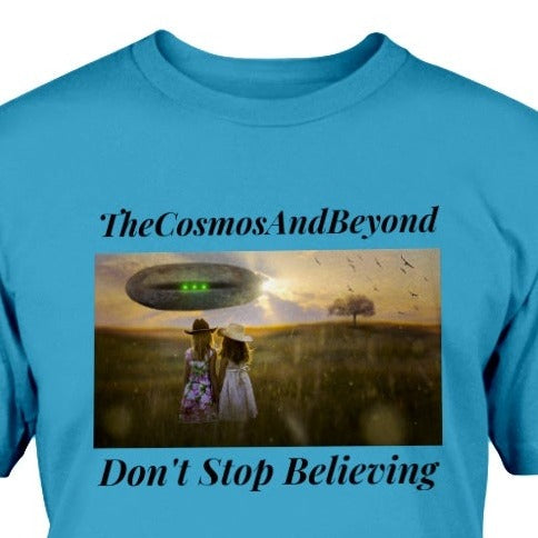 The Cosmos And Beyond alien t-shirt, alien believer gift, outer space shirt, Roswell NM, flying saucers, alien spaceship, alien abduction, life on other planets, alien t-shirt, cool gift Mom