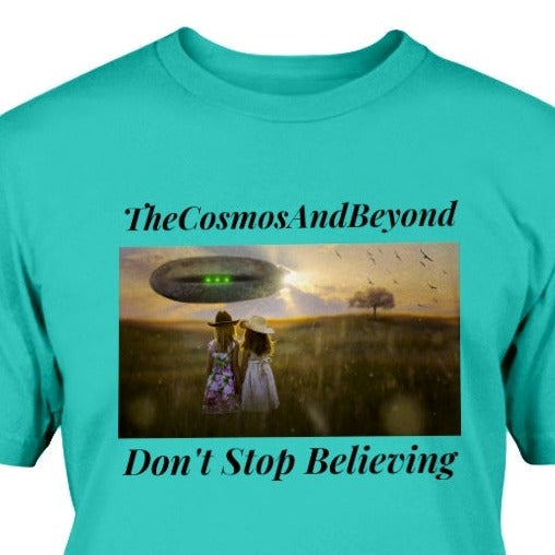 The Cosmos And Beyond alien t-shirt, alien believer gift, outer space shirt, Roswell NM, flying saucers, alien spaceship, alien abduction, life on other planets, alien t-shirt, cool gift Mom