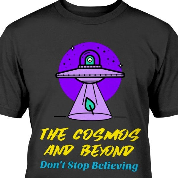 spaceship t-shirt the cosmos and beyond  / outer space / inspirational t-shirts