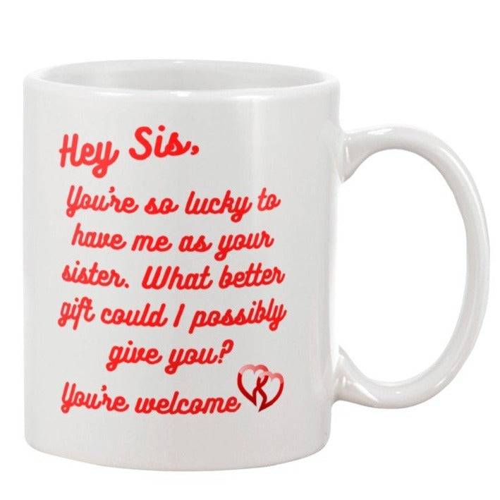 coffee mug for sister, gift for sister, coffee lover mug, birthday sister, valentines day