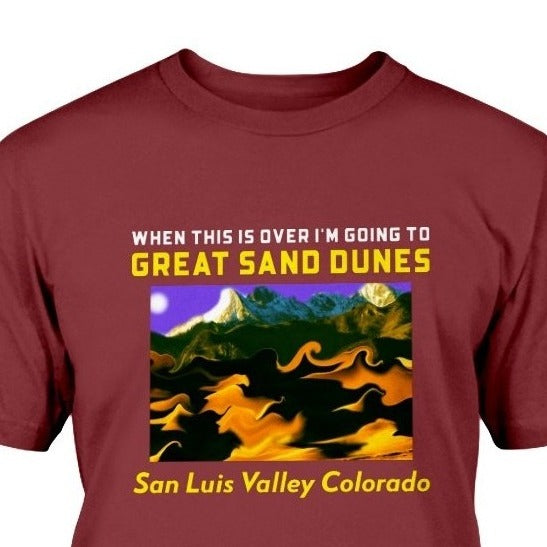 To Great Sand Dunes San Luis Valley Colorado mountains