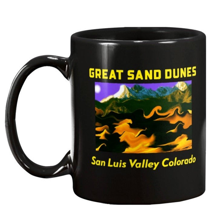 COLORADO collectible coffee mug sand dunes san luis valley alamosa