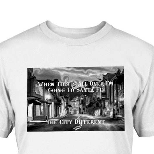 the cosmos and beyond inspirational tee shirt t-shirt Santa Fe NM art Scene Taos