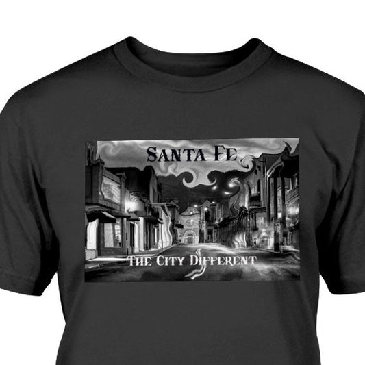 Santa Fe The City Different surreal scene t-shirt