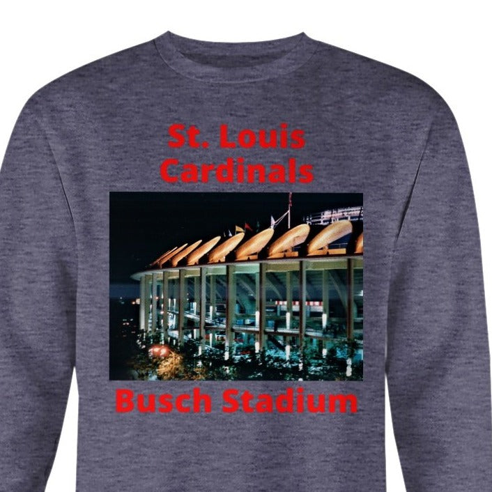 St. Louis Cardinals Busch Stadium crewneck sweatshirt, Cardinals baseball, old Busch Stadium, Cardinals baseball shirt, Cardinals tickets