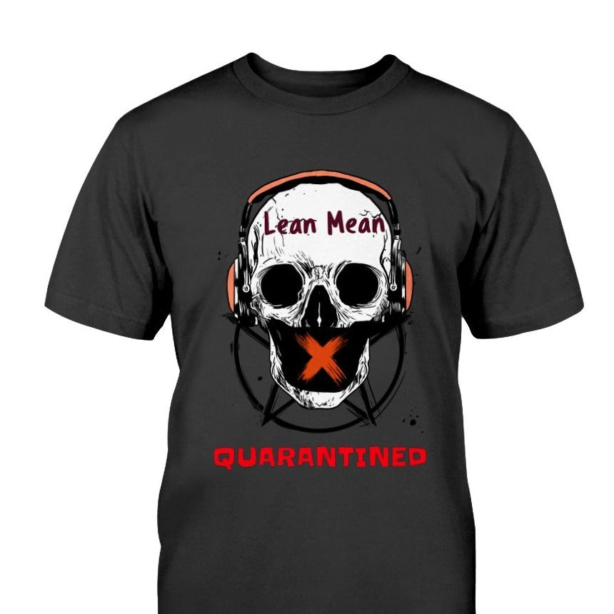 lean mean quarantined skull t shirt unique social distancing gift