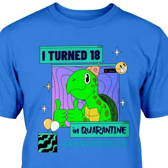 18th birthday turtle t-shirt 