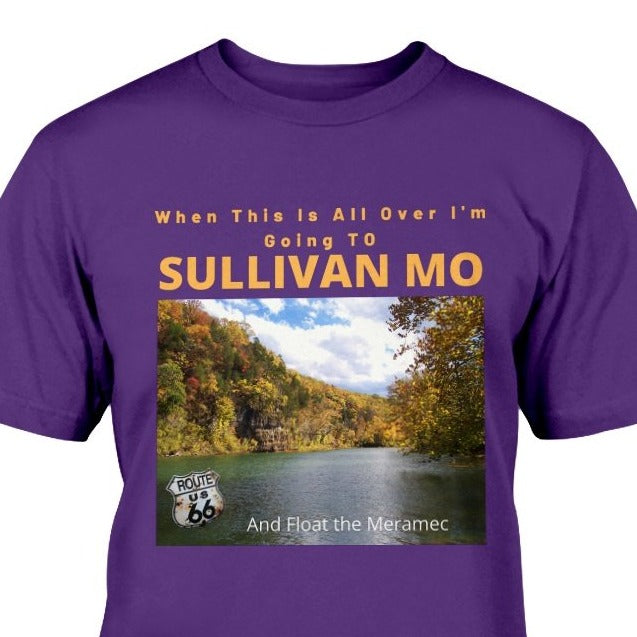 meramec river cave state sullivan mo t-shirt