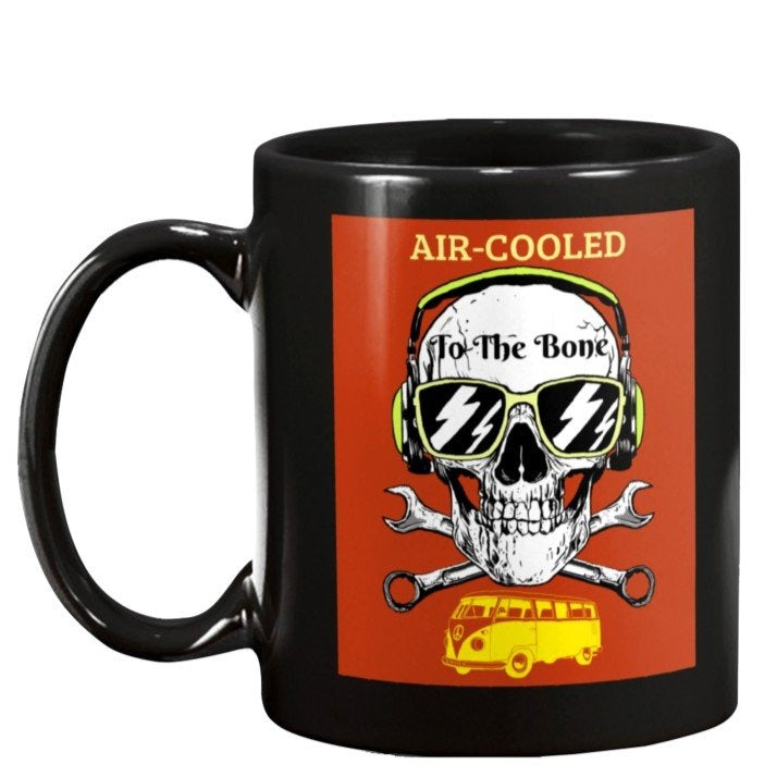 vw lover coffee mug skull mug harley how to keep your volkswagen alive skull and crossbones
