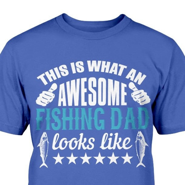 fishing t shirt dad father's day fun