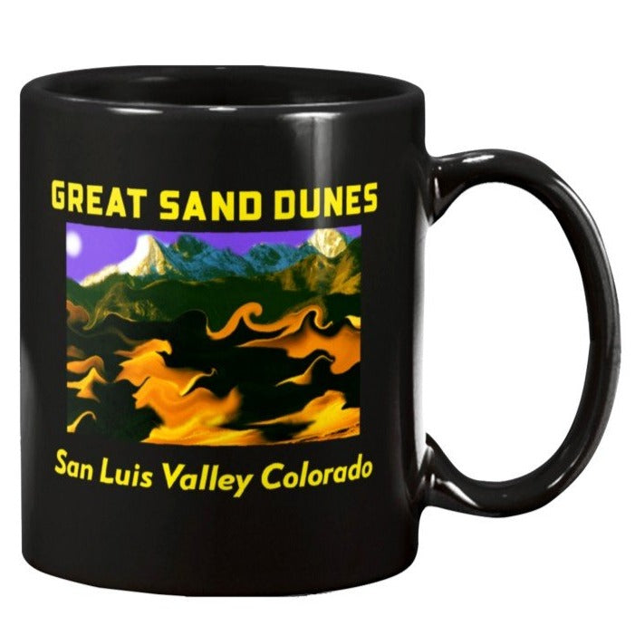GREAT SAND DUNES San Luis Valley Alamosa Colorado mountains surreal scene coffee mug