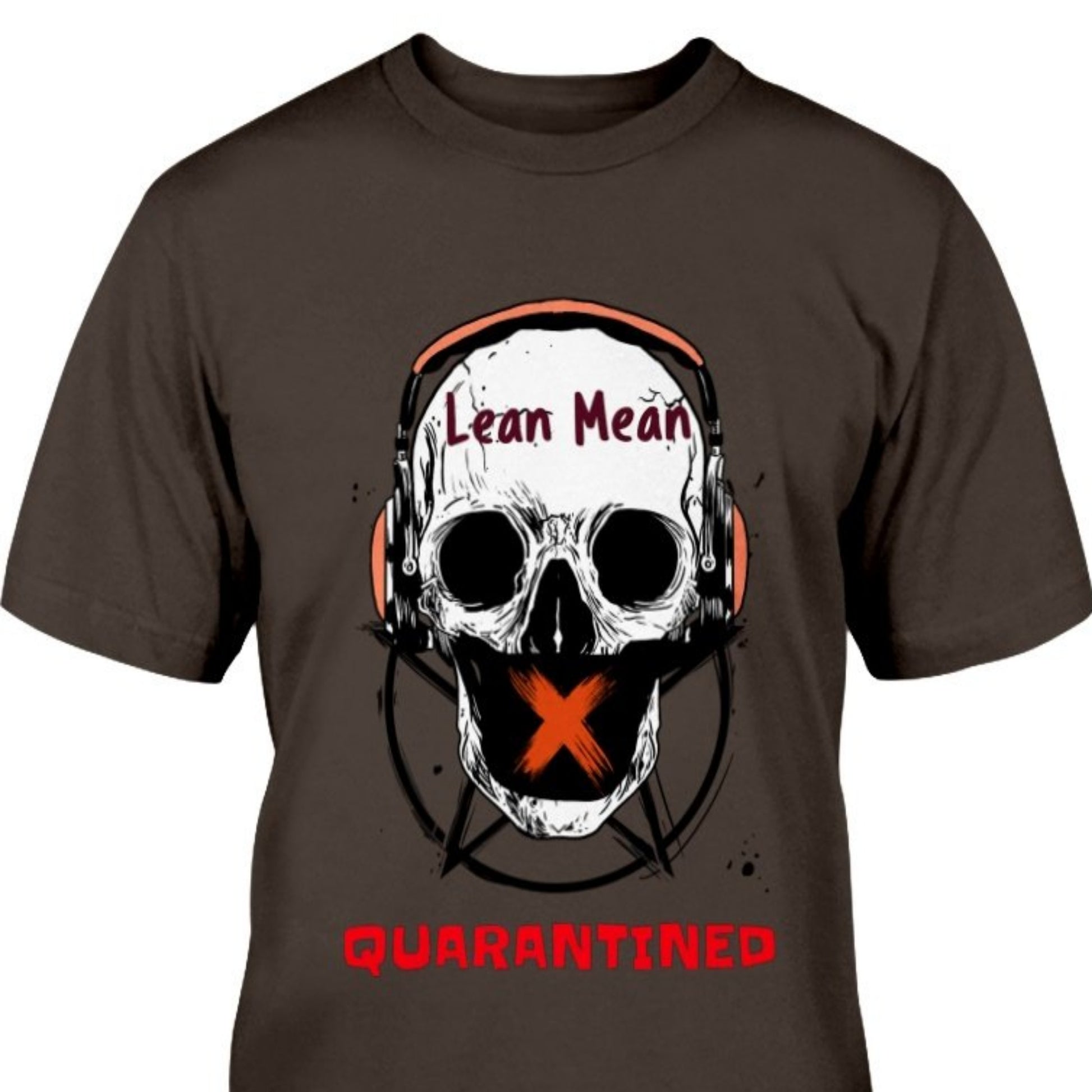 isolated quarantine skull t-shirt gift