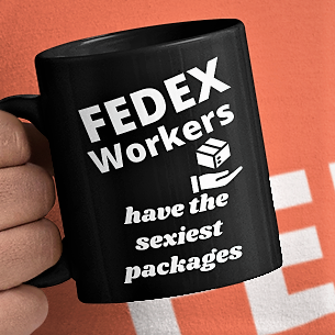 Fedex drivers, package delivery service, coffee mug gift for fedex worker, package delivery times, travel mug, fedex factory worker pay