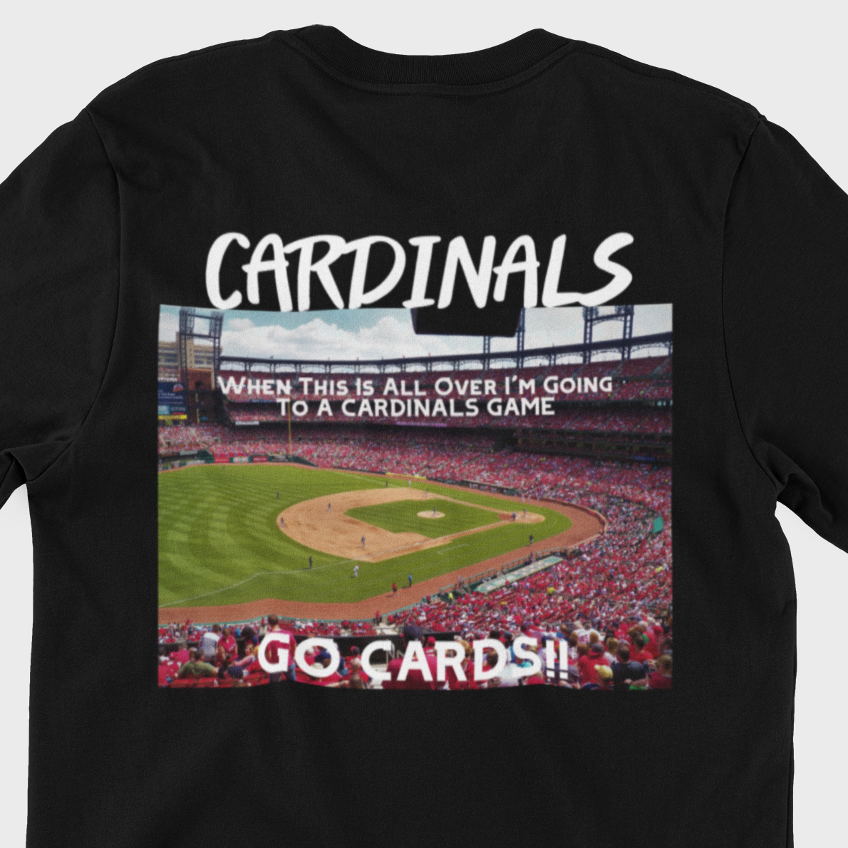 St Louis Cardinals t shirt GO CARDS!! T-shirt Fun gift Busch Stadium – The  Cosmos and Beyond