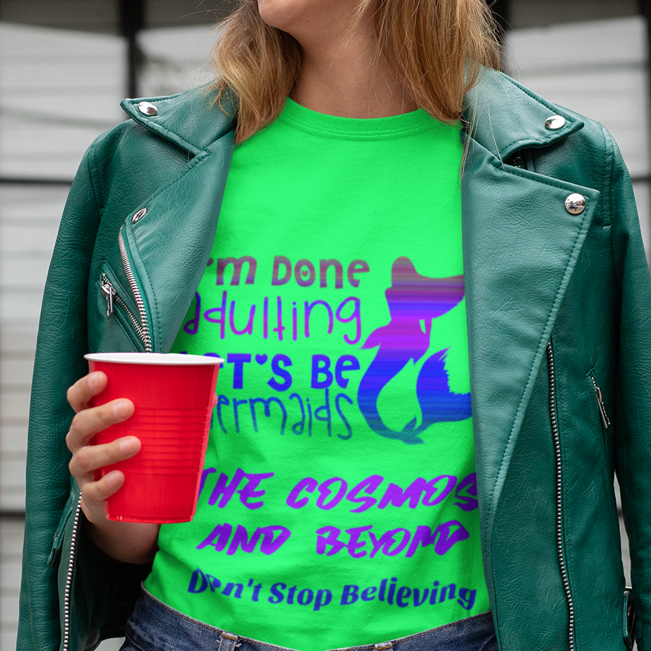 love mermaids t-shirt gift idea cosmos done adulting