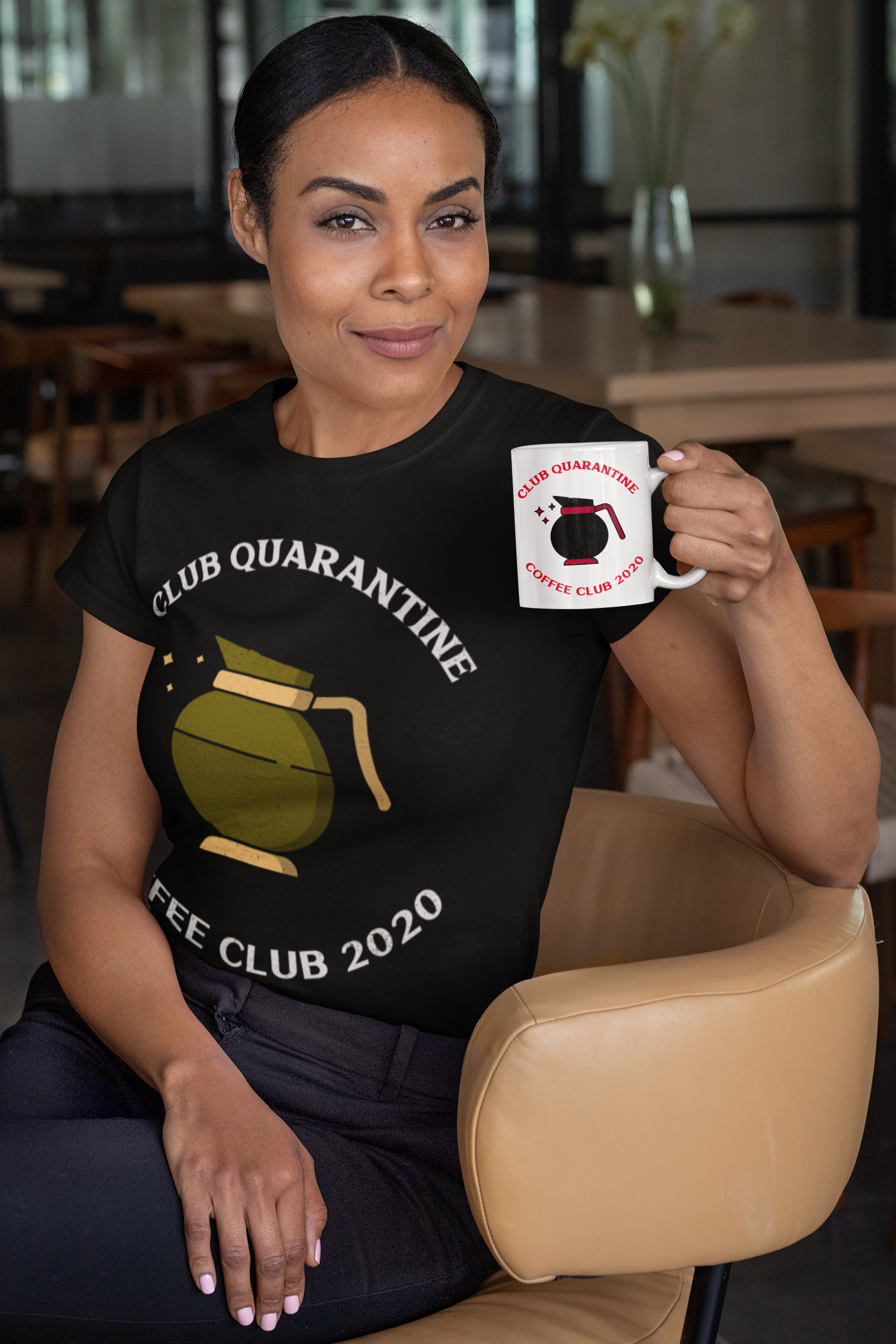 club quarantine coffee club 2020 tee unique gift