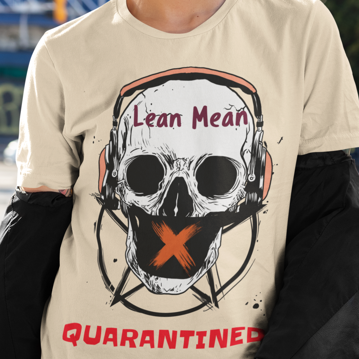 quarantined skull t shirt unique gift social distancing